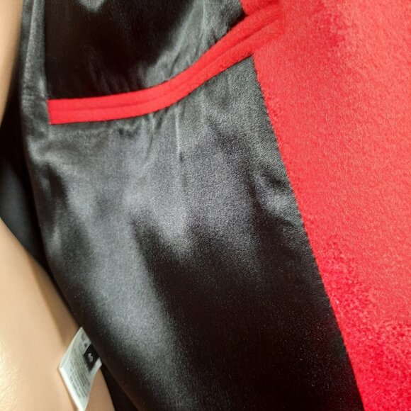 Joseph Red Wool Long Coat single Breasted Size EUR 40 US 8 Knee Length France - Picture 11 of 15